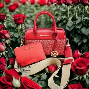 MICHAEL KORS XSMALL DUFFLE CROSSBODY & ID WALLET